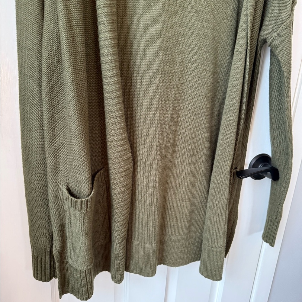 Sonoma Forest Green Open Front Cardigan - Picture 2 of 4